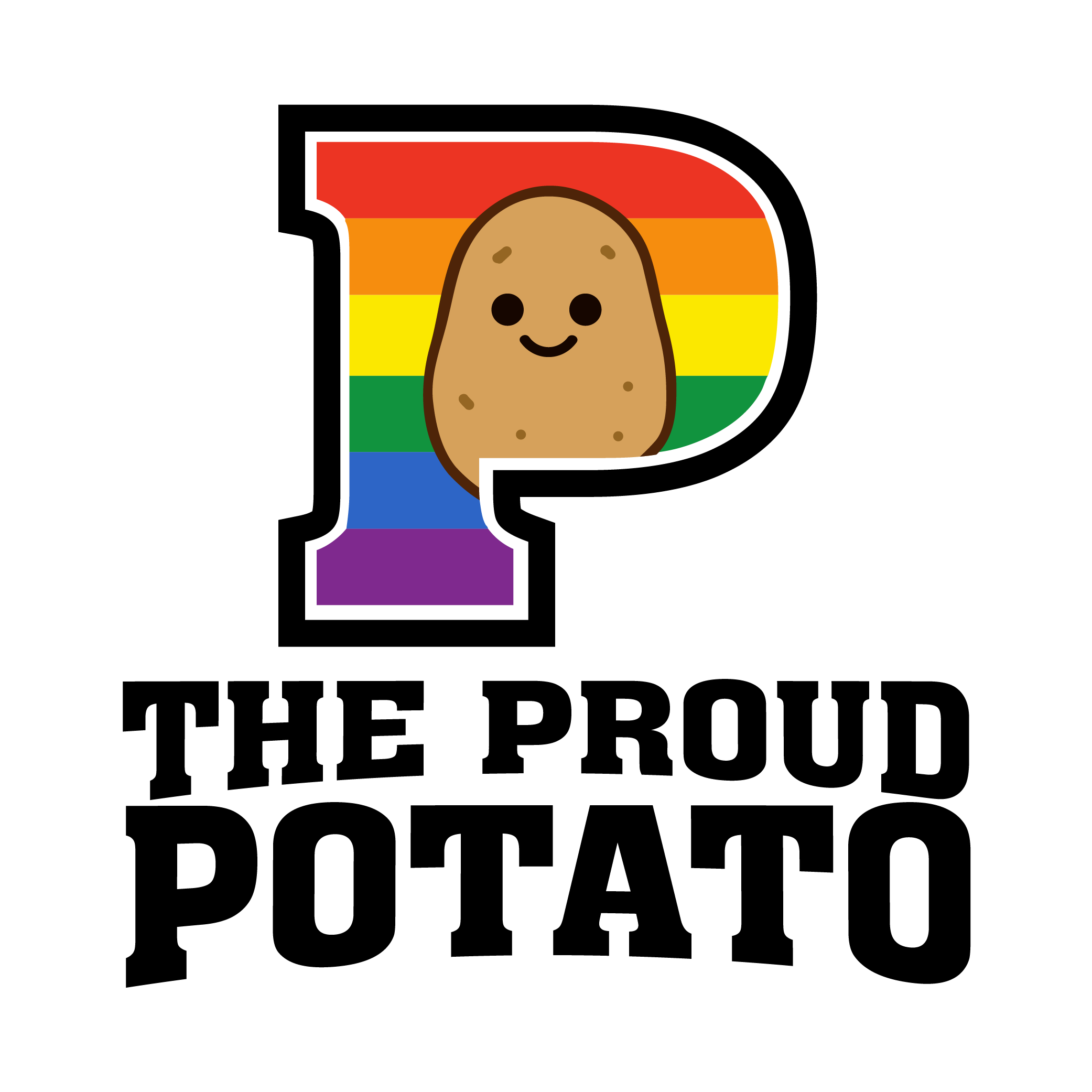 The Proud Potato Logo - Quality Pride Festival Merchandise